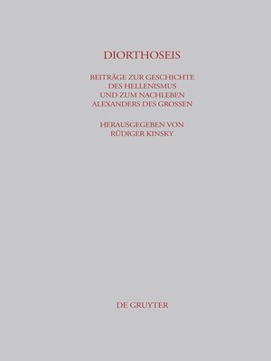 cover image of DIORTHOSEIS
